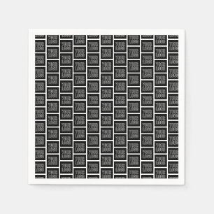 Lägg till Logotyp, foto eller uppladdad design Pappersservett