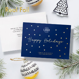 Lägg till Logotyp Guld Stars Navy Blue Business He