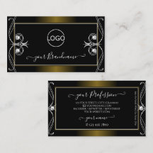 Lägg till Logotyp i Luxury Ornate Black Golden Gni