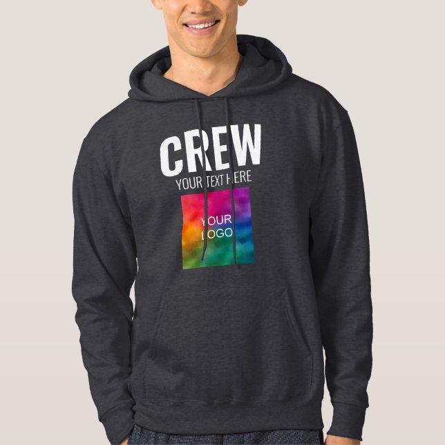 Lägg till Logotyp Manar för framsida och baksida Hoodie (Framsida)