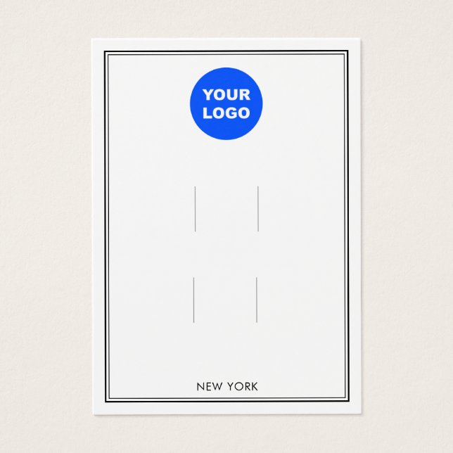 Lägg till Logotyp Många Hair Clip-tillbehör Visnin Visitkort (Framsidan)