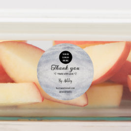 lägg till logotyp med blå gnistra tack vare rabatt klistermärke