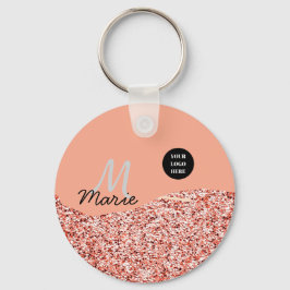 lägg till logotyp med blå gnistra tack vare rabatt nyckelring