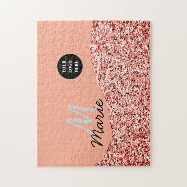 lägg till logotyp med blå gnistra tack vare rabatt pussel (Vertikal)