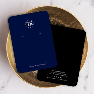 Lägg till Logotyp Modern Anpassningsbar Färg Earri Visitkort