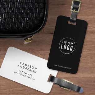 Lägg till Logotyp Modern Corporate Business Anpass Bagagebricka