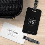 Lägg till Logotyp Modern Script Business Anpassnin Bagagebricka<br><div class="desc">Lägg till Logotyp Modern Script Business Anpassningsbar Färg Luggage Tag som är perfekt för dig och dina anställda när du reser för att arbeta. Bakgrunden färg längst fram och bakåt är redigerbar. Klicka på Redigera om du vill ändra färg:s anpassning genom att ersätta platshållartexten och platshållarbilden med din egen logotyp....</div>