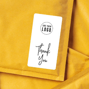 Lägg till Logotyp Modern Script Tack Packaging Fraktsedel