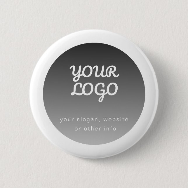 Lägg till Logotyp | Mörk Grått Gradient White Grän Knapp (Framsida)