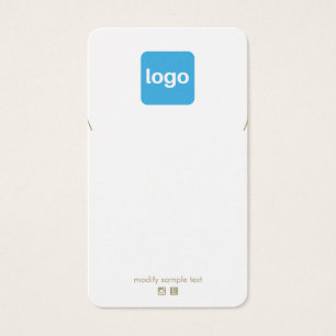 Lägg till Logotyp Necklace Pendant Visning Holder Visitkort
