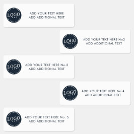 Lägg till Logotyp och Anpassningsbar för företag Klistermärke