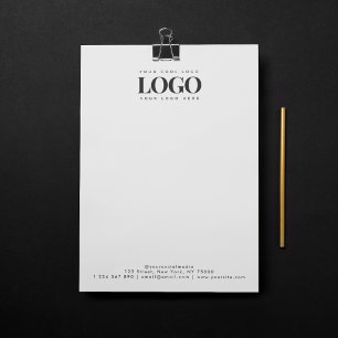 Lägg till Logotyp och minimalistisk text för Recta Brevhuvud