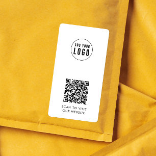 Lägg till Logotyp och QR-paketetikett för företag Fraktsedel