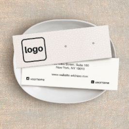 Lägg till Logotyp  Rosa Visning för avläsning av l Mini Visitkort