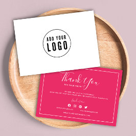 Lägg till Logotyp White Gräns Editable Färg Tack