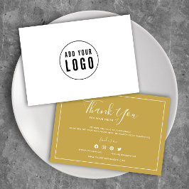 Lägg till Logotyp White Gräns Editable Färg Tack