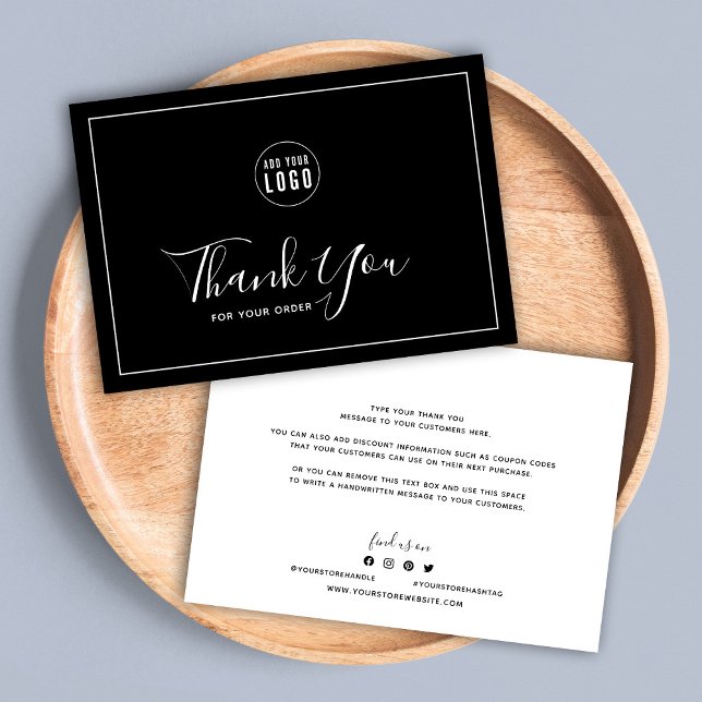 Lägg till Logotyp White Gräns Editable Färg Tack (Skapare uppladdad)