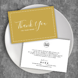 Lägg till Logotyp White Gräns Editable Färg Tack Kort