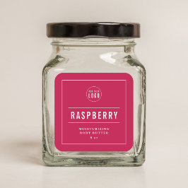 Lägg till Logotyp White Gräns & Linjer Anpassnings Fyrkantigt Klistermärke