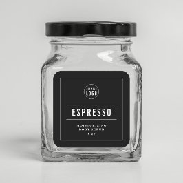 Lägg till Logotyp White Gräns & Linjer Anpassnings Fyrkantigt Klistermärke