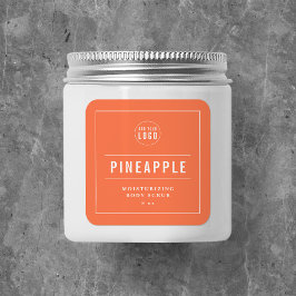 Lägg till Logotyp White Gräns & Linjer Anpassnings Fyrkantigt Klistermärke