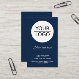 Lägg till Logotypen med Anpassningsbar Text Promot Visitkort