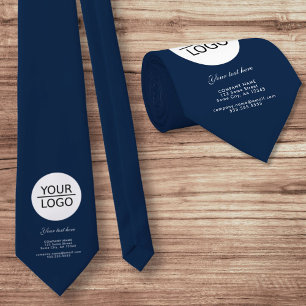 Lägg till Logotypen med blå Anpassningsbar för tex Slips