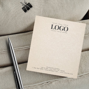 Lägg till Logotypen Rectangle Business Anteckningsblock