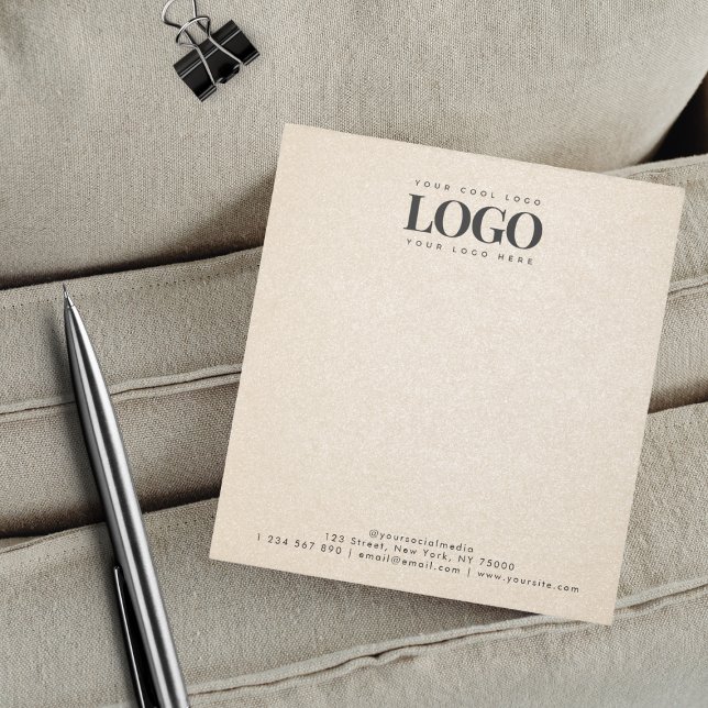 Lägg till Logotypen Rectangle Business Anteckningsblock (Skapare uppladdad)