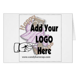 Lägg till LOGOTYPEN som klient- eller medarbetargå Hälsningskort