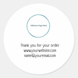 Lägg till Logotypen Tack för att du sätter din aff Runt Klistermärke
