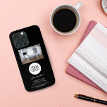 Lägg till Logotypens Anpassningsbar Text Company P<br><div class="desc">Elegant Lägg till Logotypen med Anpassningsbar Text Company Photo Black iphone case. Lägg till logotyp,  foto och anpassa text,  företagsinformation,  namn,  adress och kontaktinformation.</div>