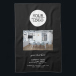 Lägg till Logotypens Anpassningsbar Text Company P Kökshandduk<br><div class="desc">Lägg till Logotypen med ett Anpassningsbar Text Company Photo Promotion Black Kitchen Towel. Lägg till foto,  logotyp och anpassa text,  företagsinformation,  namn,  adress och kontaktinformation. Affärsfrämjande eller företagskunder för dina kunder och affärspartner.</div>