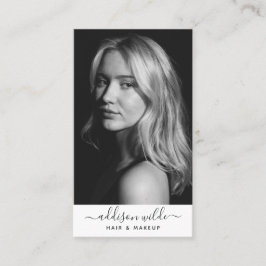 Lägg till Logotypens moderna, minimala Lodrät, fot Visitkort