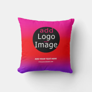 Lägg till Magentan för Anpassadet Logotyp Kudde