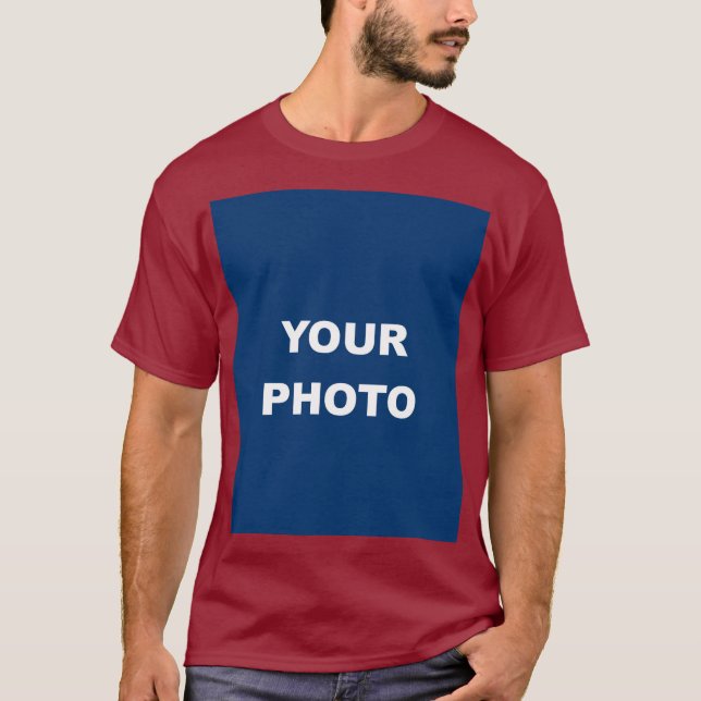 Lägg till Manarna Bilden Photo Bild Logotyp  T Shirt (Framsida)