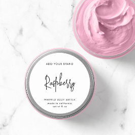 Lägg till märkesmodern skriptminimalistisk produkt runt klistermärke