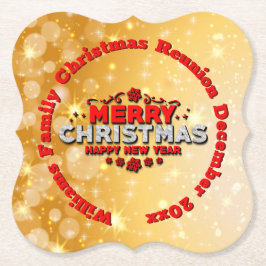 Lägg till matchande God jul för Namn Underlägg Papper