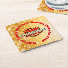 Lägg till matchande God jul för Namn Underlägg Papper