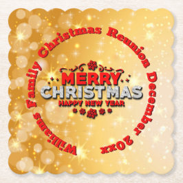 Lägg till matchande God jul för Namn Underlägg Papper