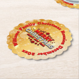 Lägg till matchning av God jul Pappra Kusten Underlägg Papper