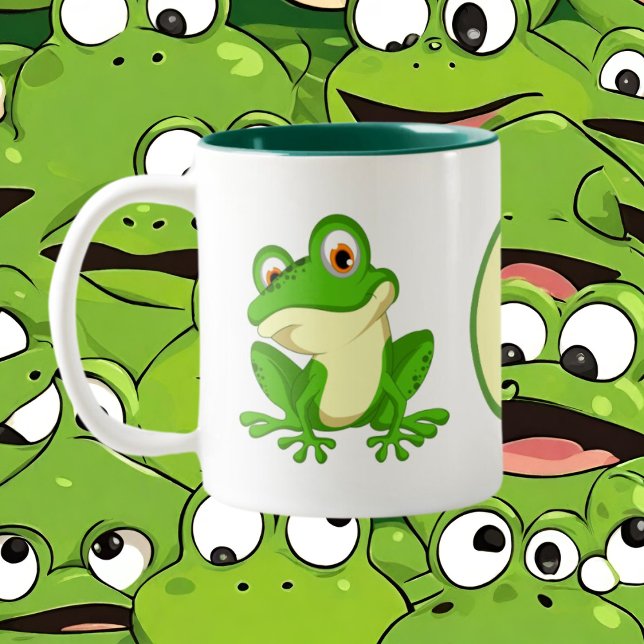 Lägg till meddelande för Cute grog älskare Två-Tonad Mugg (Skapare uppladdad)