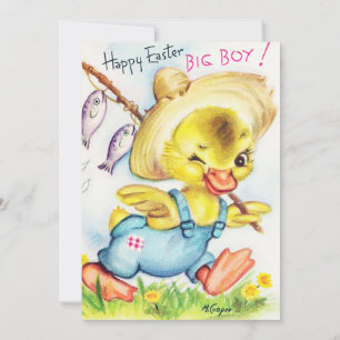 Lägg till meddelande för Cute retro vintage Påsk a