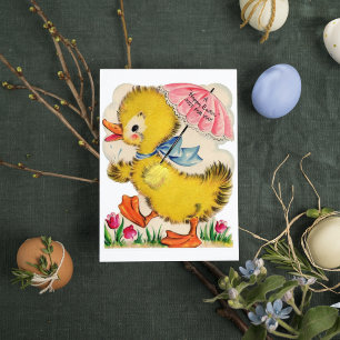 Lägg till meddelande för Cute retro-vintage Påsk a