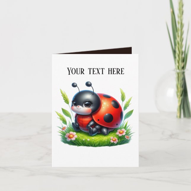 Lägg till meddelande om Cute ladybug älskare (Framsida)