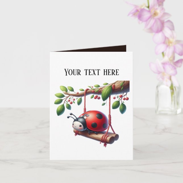 Lägg till meddelande om Cute ladybug älskare (Orkide)