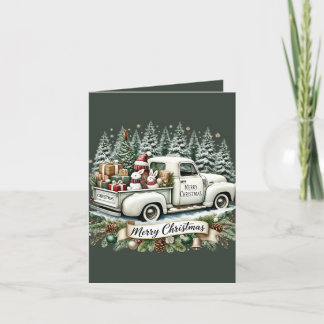 Lägg till meddelande om god jul Land lastbil