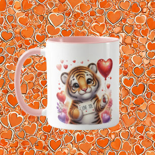 Lägg till meddelande om kute tiger mugg