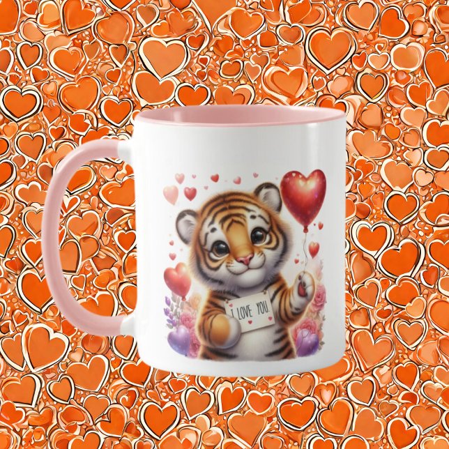 Lägg till meddelande om kute tiger mugg (Skapare uppladdad)