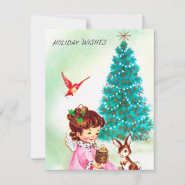 Lägg till meddelandekort för vintagens reflexgel julkort